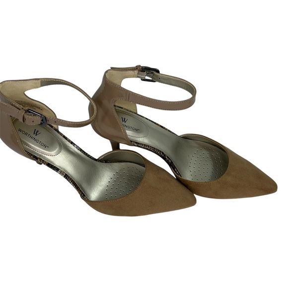 Worthington Wor Kipper Nude Heels Size 9 - Picture 4 of 13